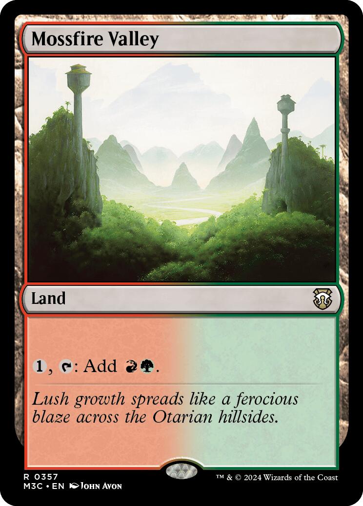 Mossfire Valley [Modern Horizons 3 Commander] | Jomio and Rueliete's Cards and Comics