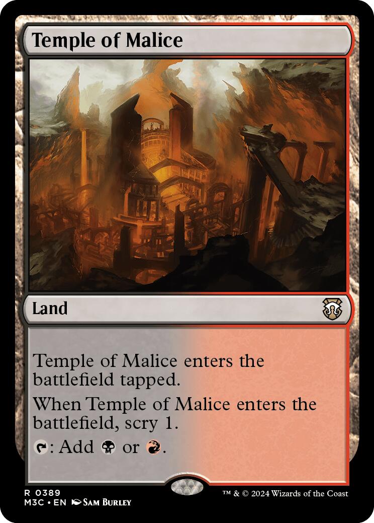 Temple of Malice [Modern Horizons 3 Commander] | Jomio and Rueliete's Cards and Comics