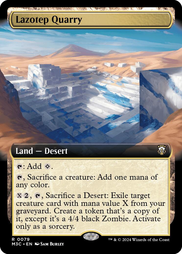 Lazotep Quarry (Extended Art) (Ripple Foil) [Modern Horizons 3 Commander] | Jomio and Rueliete's Cards and Comics