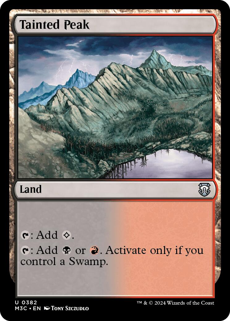 Tainted Peak [Modern Horizons 3 Commander] | Jomio and Rueliete's Cards and Comics