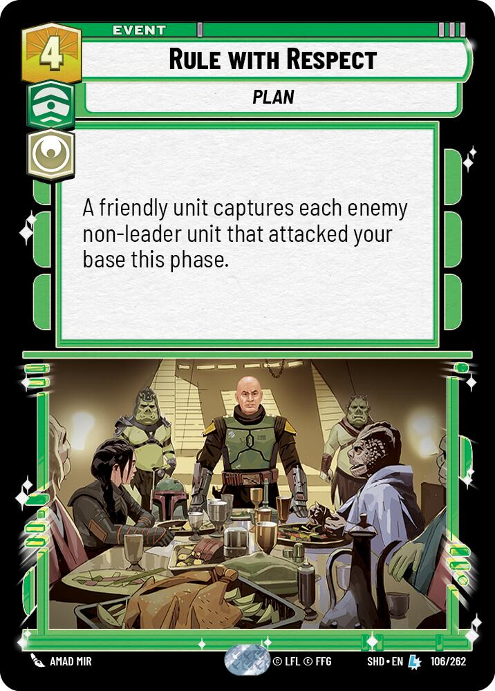 Rule with Respect (106/262) (106/262) [Shadows of the Galaxy] | Jomio and Rueliete's Cards and Comics