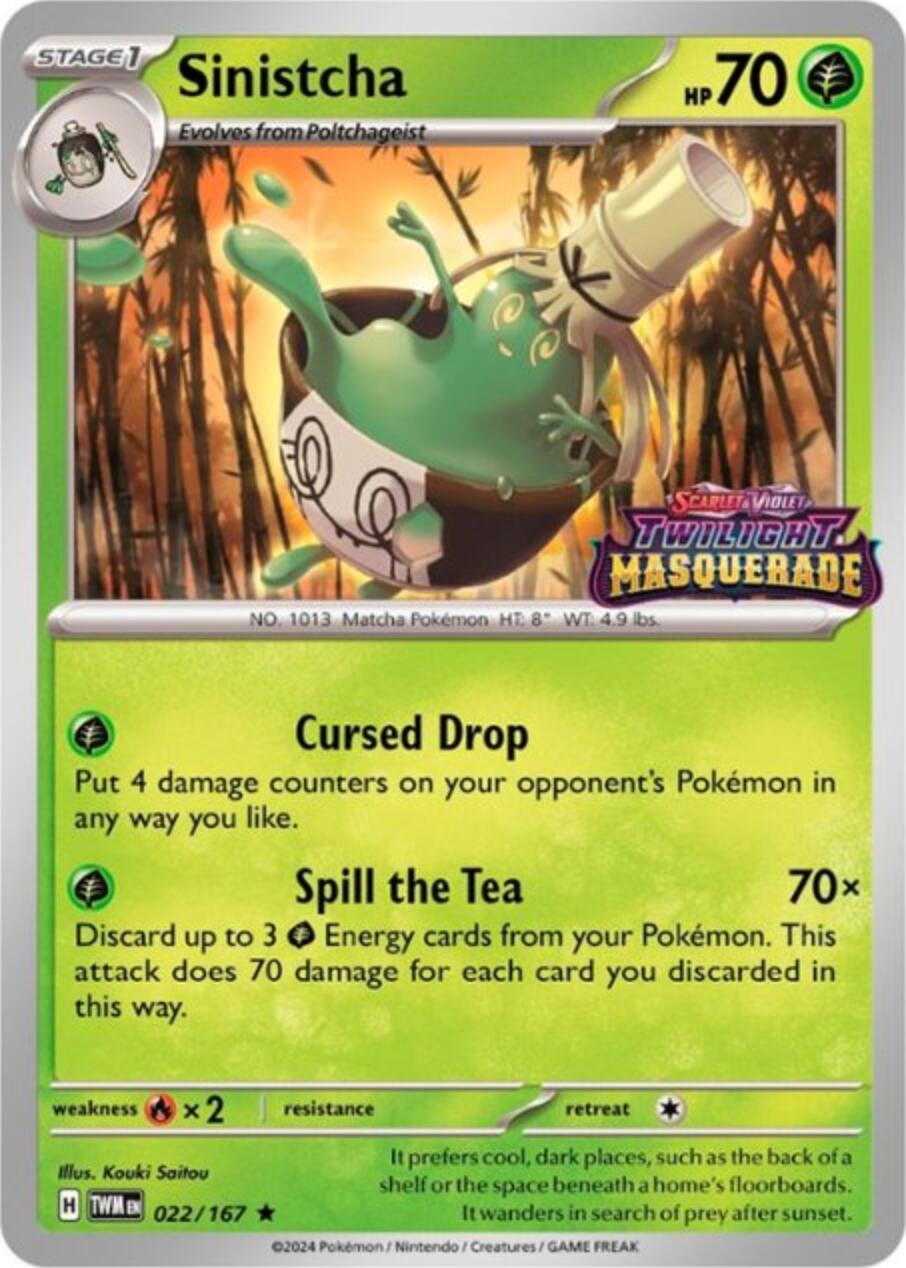 Sinistcha (022/167) [Scarlet & Violet: Black Star Promos] | Jomio and Rueliete's Cards and Comics
