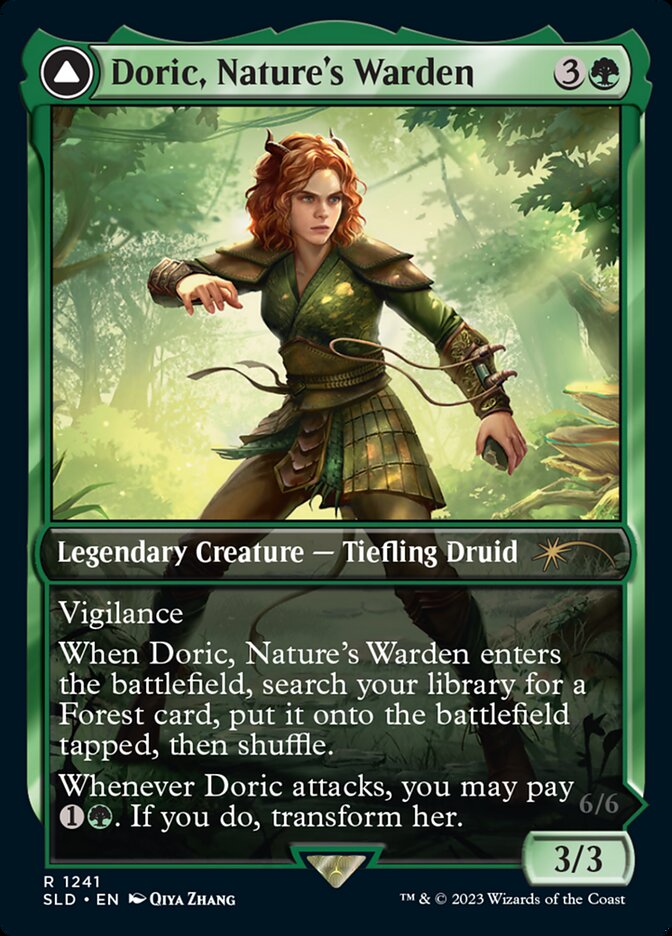 Doric, Nature's Warden // Doric, Owlbear Avenger [Secret Lair Drop Series] | Jomio and Rueliete's Cards and Comics