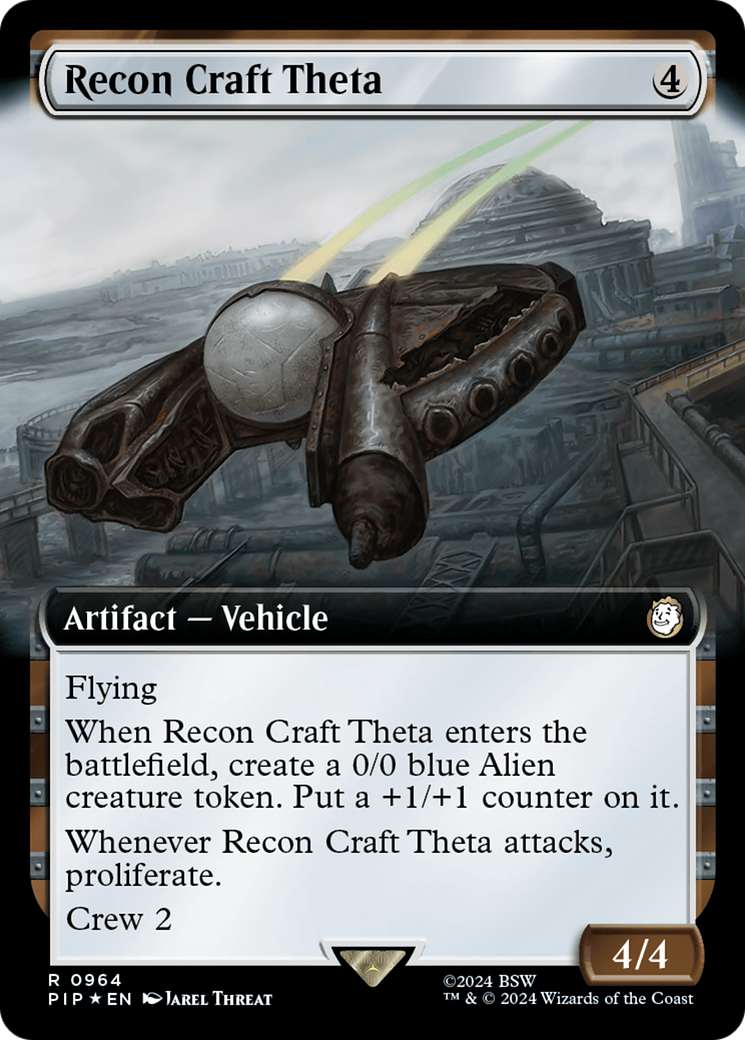 Recon Craft Theta (Extended Art) (Surge Foil) [Fallout] | Jomio and Rueliete's Cards and Comics