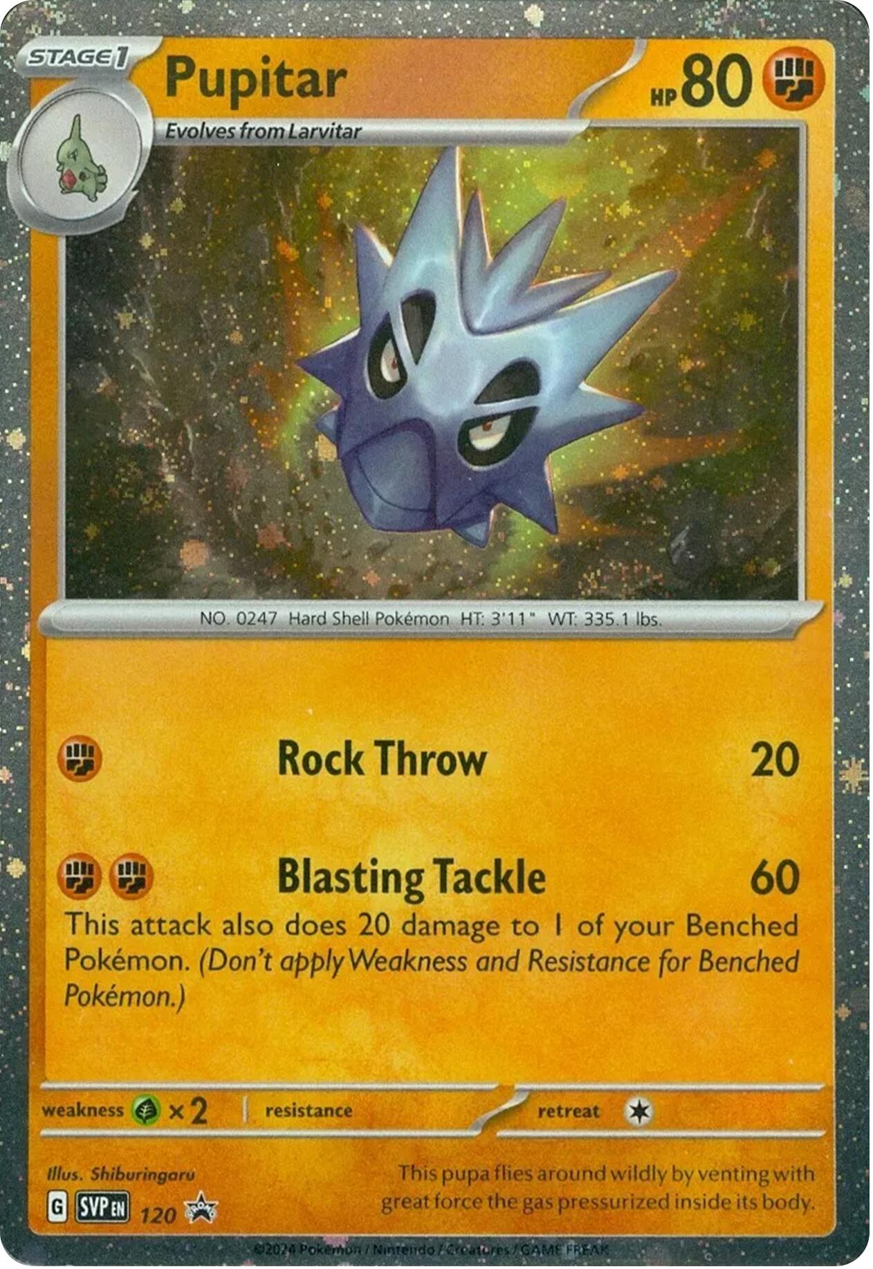 Pupitar (120) [Scarlet & Violet: Black Star Promos] | Jomio and Rueliete's Cards and Comics