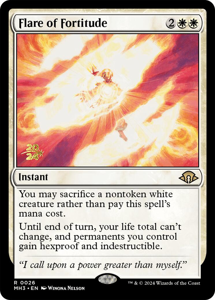 Flare of Fortitude [Modern Horizons 3 Prerelease Promos] | Jomio and Rueliete's Cards and Comics