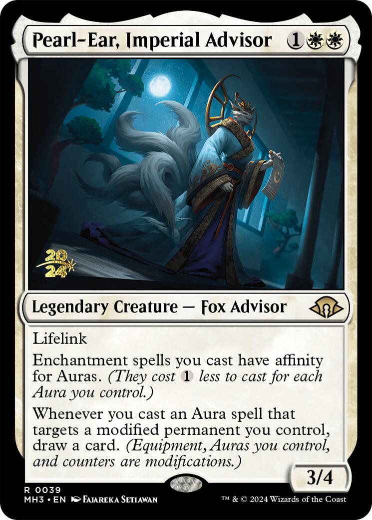 Pearl-Ear, Imperial Advisor [Modern Horizons 3 Prerelease Promos] | Jomio and Rueliete's Cards and Comics
