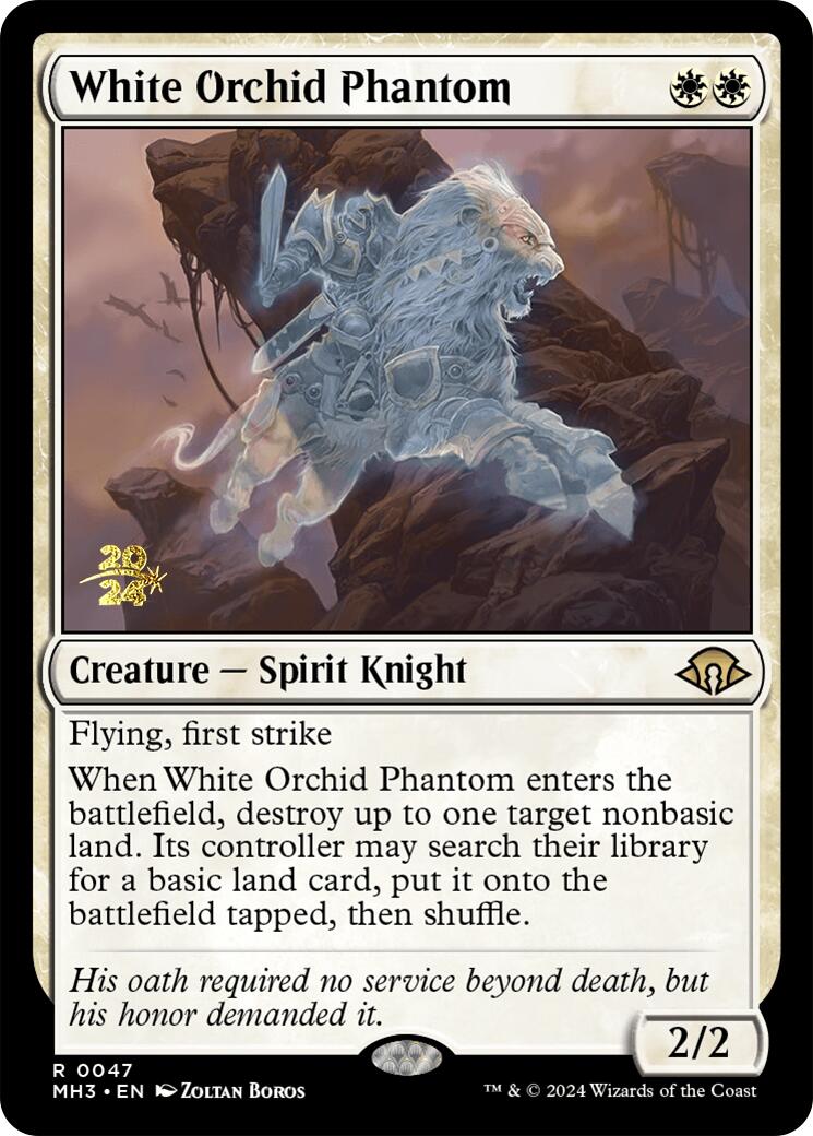 White Orchid Phantom [Modern Horizons 3 Prerelease Promos] | Jomio and Rueliete's Cards and Comics