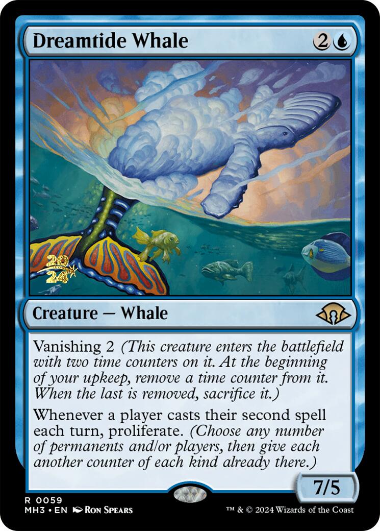 Dreamtide Whale [Modern Horizons 3 Prerelease Promos] | Jomio and Rueliete's Cards and Comics