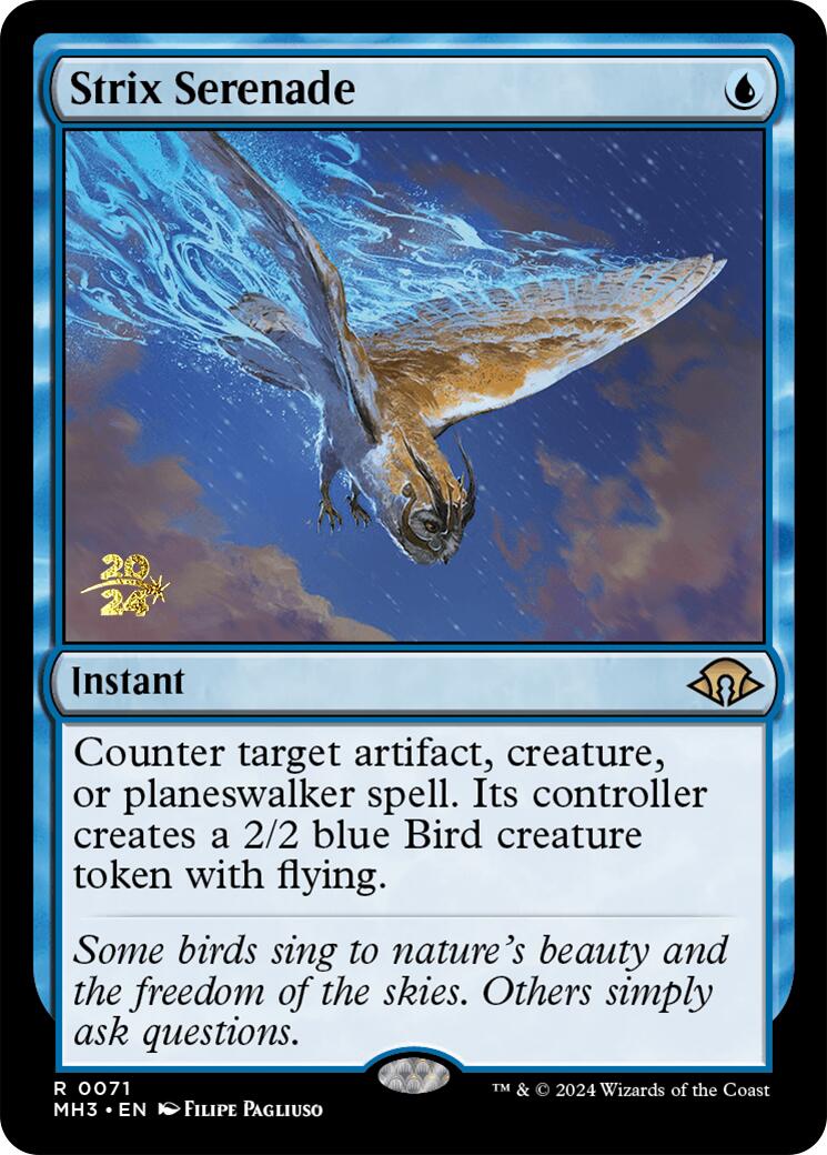 Strix Serenade [Modern Horizons 3 Prerelease Promos] | Jomio and Rueliete's Cards and Comics
