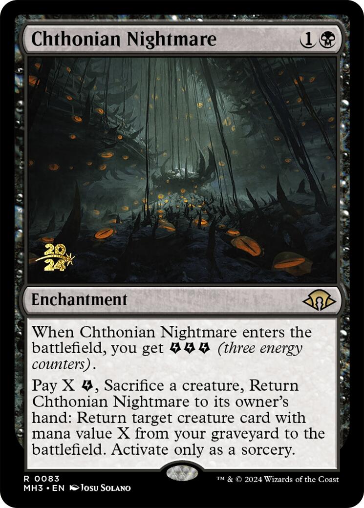 Chthonian Nightmare [Modern Horizons 3 Prerelease Promos] | Jomio and Rueliete's Cards and Comics