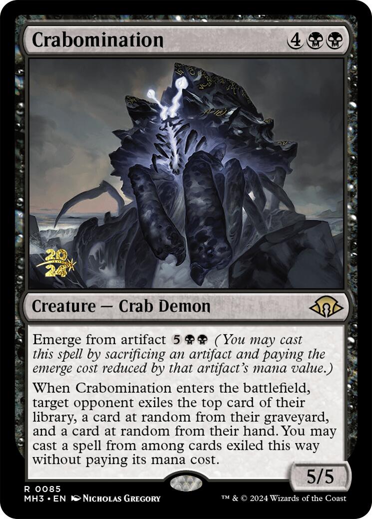 Crabomination [Modern Horizons 3 Prerelease Promos] | Jomio and Rueliete's Cards and Comics