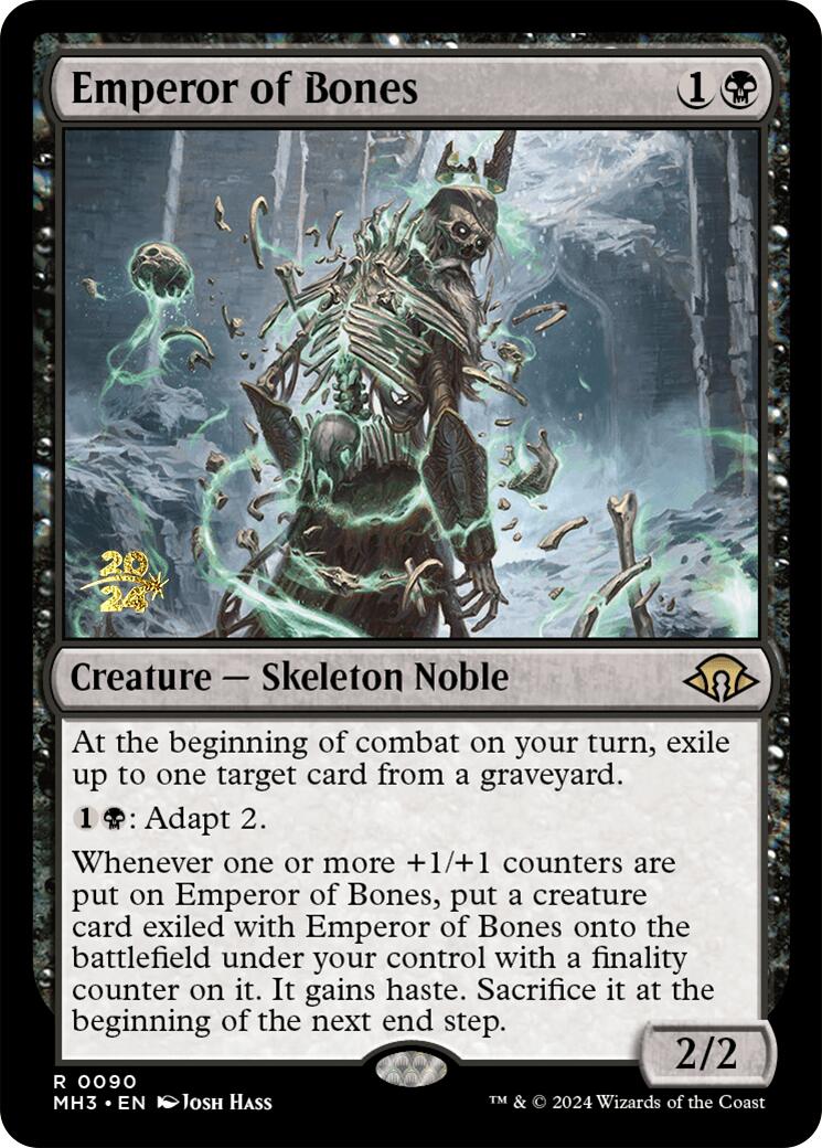 Emperor of Bones [Modern Horizons 3 Prerelease Promos] | Jomio and Rueliete's Cards and Comics