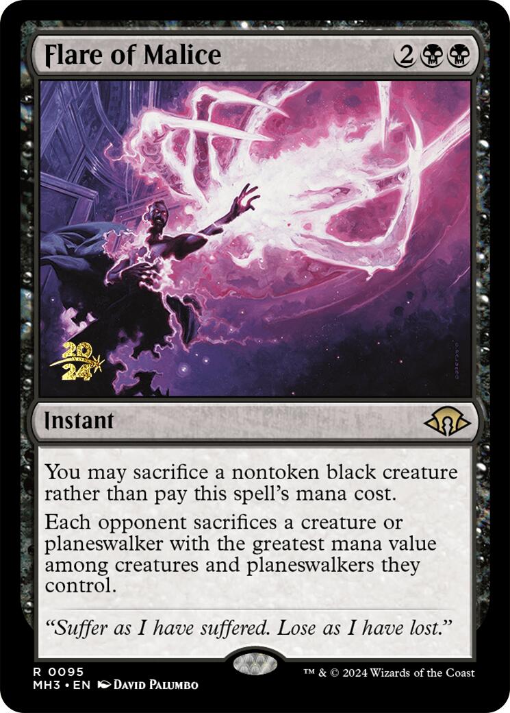 Flare of Malice [Modern Horizons 3 Prerelease Promos] | Jomio and Rueliete's Cards and Comics