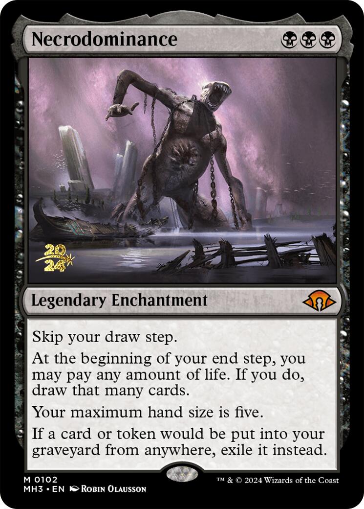 Necrodominance [Modern Horizons 3 Prerelease Promos] | Jomio and Rueliete's Cards and Comics