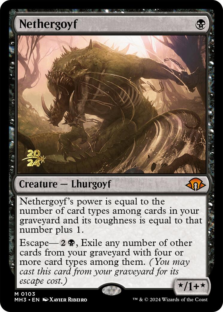 Nethergoyf [Modern Horizons 3 Prerelease Promos] | Jomio and Rueliete's Cards and Comics