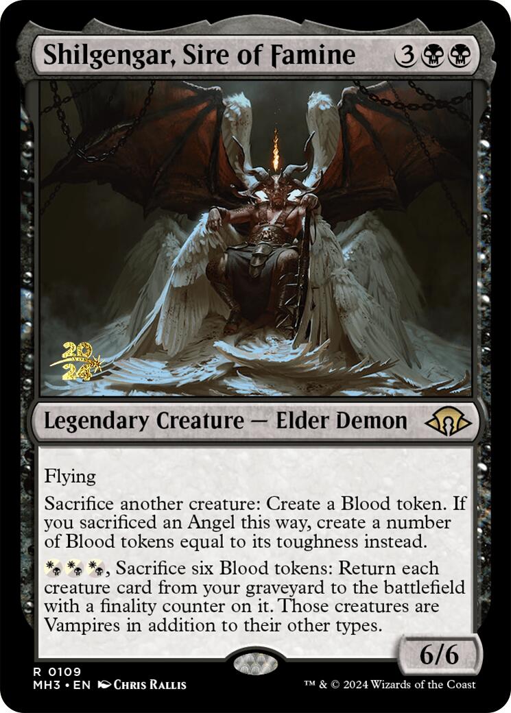 Shilgengar, Sire of Famine [Modern Horizons 3 Prerelease Promos] | Jomio and Rueliete's Cards and Comics