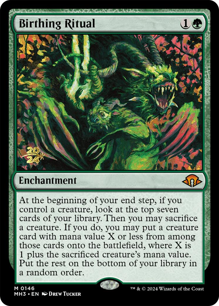 Birthing Ritual [Modern Horizons 3 Prerelease Promos] | Jomio and Rueliete's Cards and Comics
