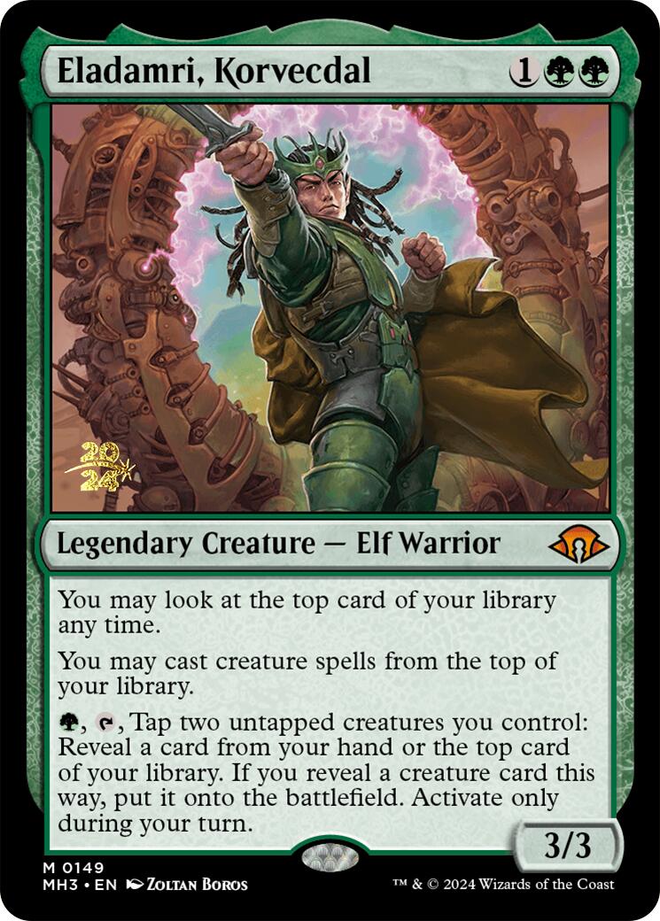 Eladamri, Korvecdal [Modern Horizons 3 Prerelease Promos] | Jomio and Rueliete's Cards and Comics