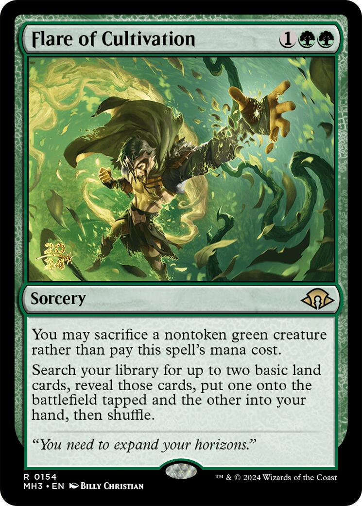 Flare of Cultivation [Modern Horizons 3 Prerelease Promos] | Jomio and Rueliete's Cards and Comics