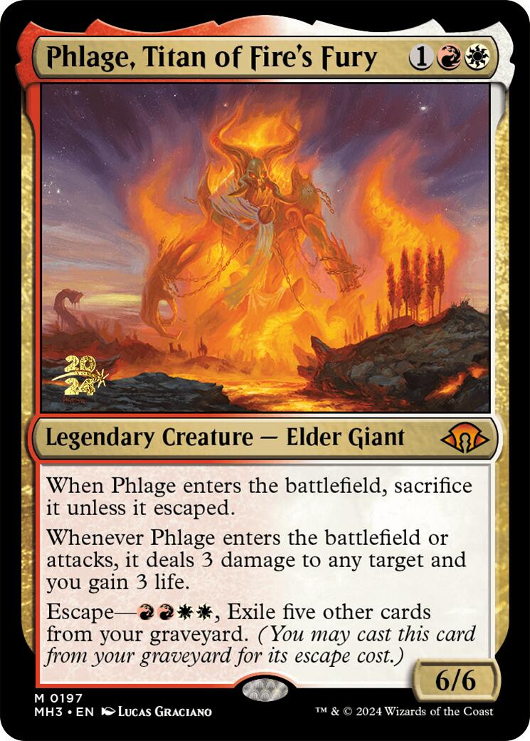 Phlage, Titan of Fire's Fury [Modern Horizons 3 Prerelease Promos] | Jomio and Rueliete's Cards and Comics