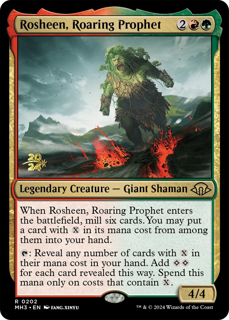 Rosheen, Roaring Prophet [Modern Horizons 3 Prerelease Promos] | Jomio and Rueliete's Cards and Comics