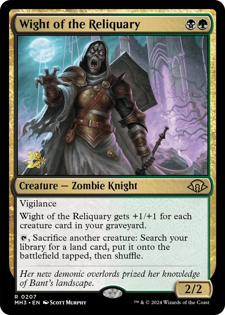 Wight of the Reliquary [Modern Horizons 3 Prerelease Promos] | Jomio and Rueliete's Cards and Comics