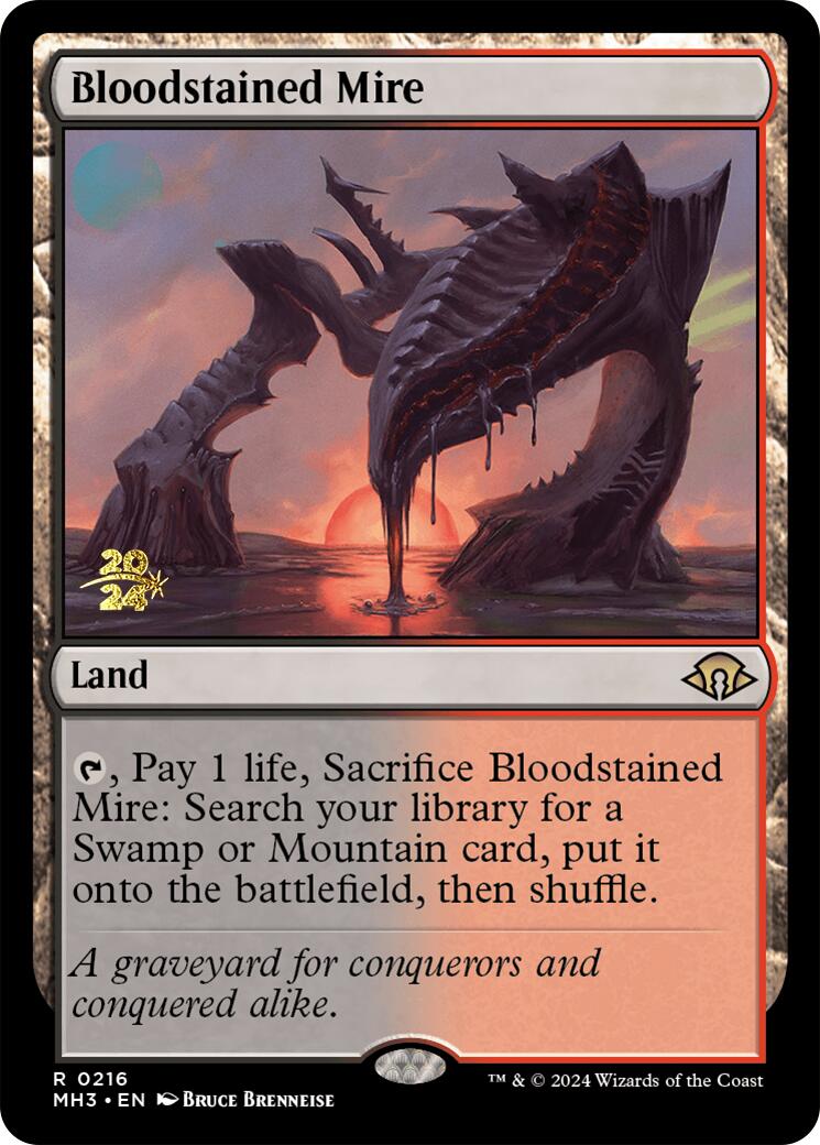 Bloodstained Mire [Modern Horizons 3 Prerelease Promos] | Jomio and Rueliete's Cards and Comics