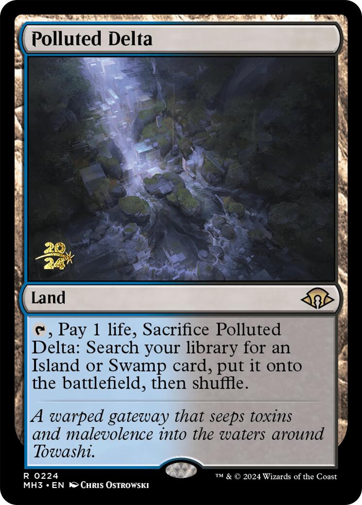 Polluted Delta [Modern Horizons 3 Prerelease Promos] | Jomio and Rueliete's Cards and Comics