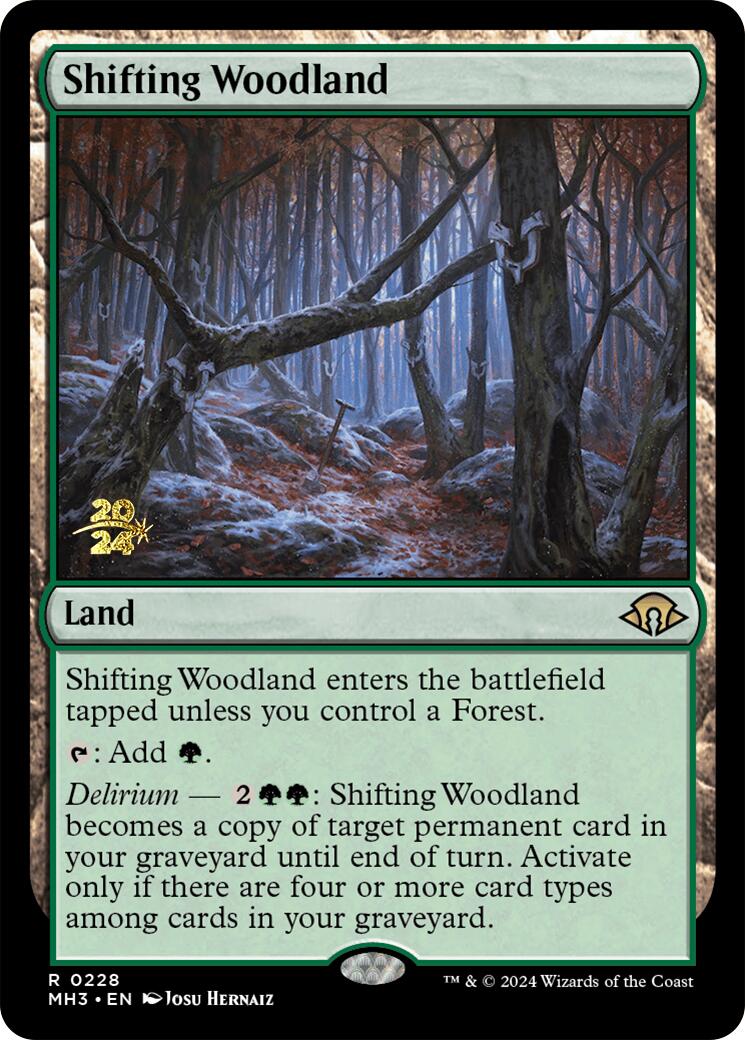 Shifting Woodland [Modern Horizons 3 Prerelease Promos] | Jomio and Rueliete's Cards and Comics