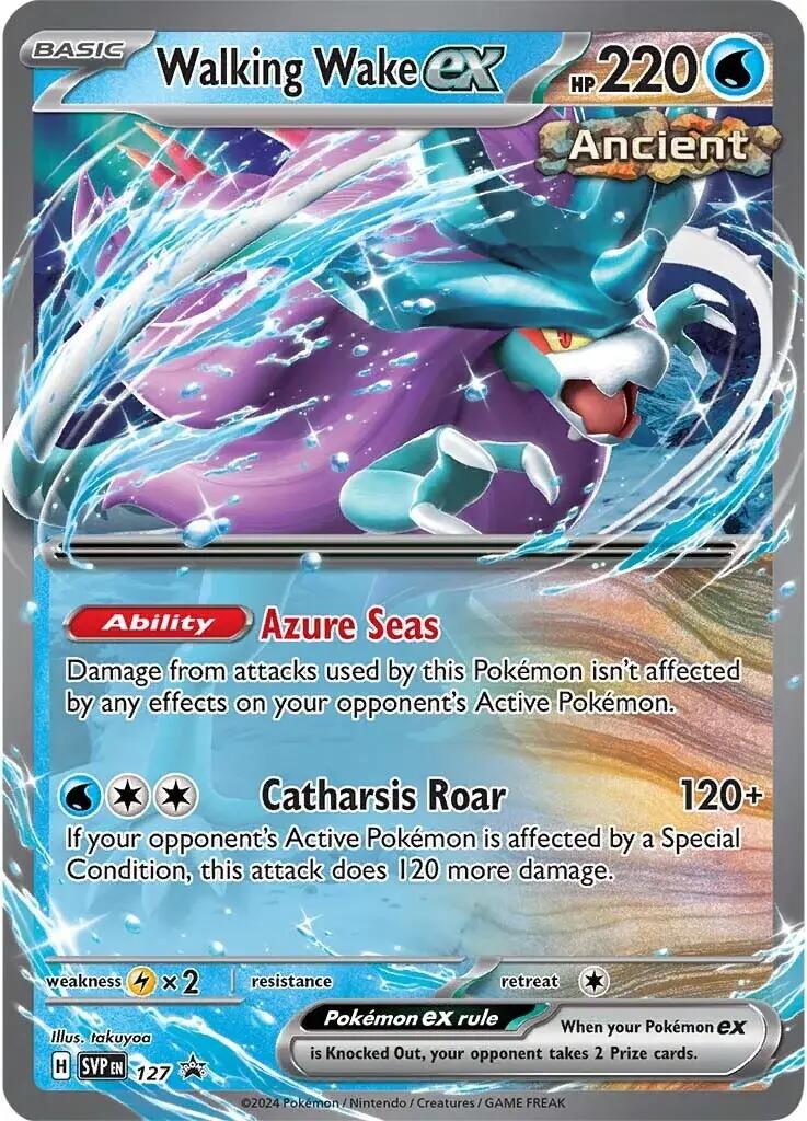 Walking Wake ex (127) [Scarlet & Violet: Black Star Promos] | Jomio and Rueliete's Cards and Comics