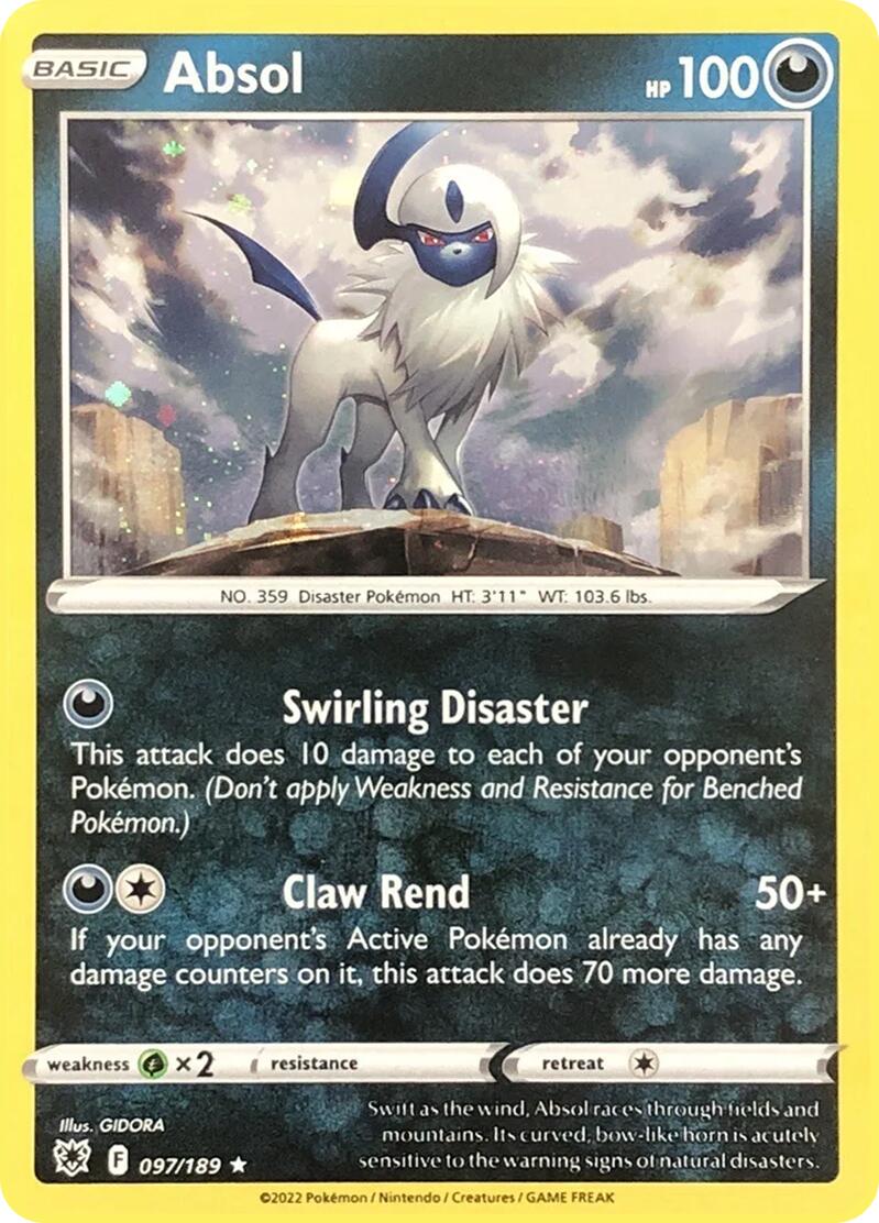 Absol (097/189) (Cosmos Holo) [Miscellaneous Cards] | Jomio and Rueliete's Cards and Comics