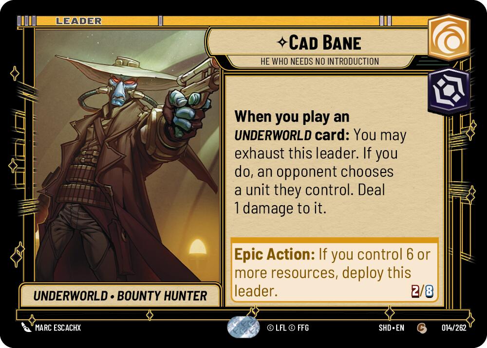 Cad Bane - He Who Needs No Introduction (014/262) (014/262) [Shadows of the Galaxy] | Jomio and Rueliete's Cards and Comics