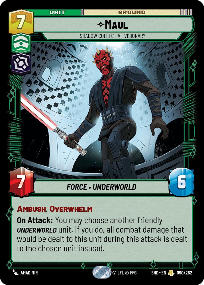 Maul - Shadow Collective Visionary (090/262) (090/262) [Shadows of the Galaxy] | Jomio and Rueliete's Cards and Comics