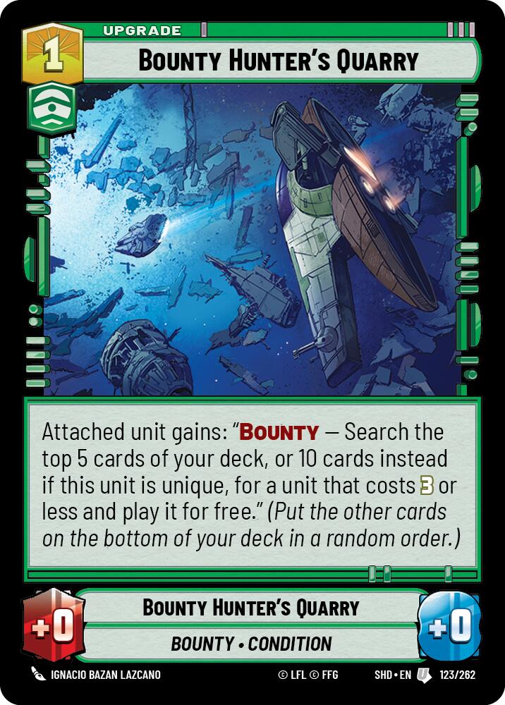 Bounty Hunter's Quarry (123/262) (123/262) [Shadows of the Galaxy] | Jomio and Rueliete's Cards and Comics