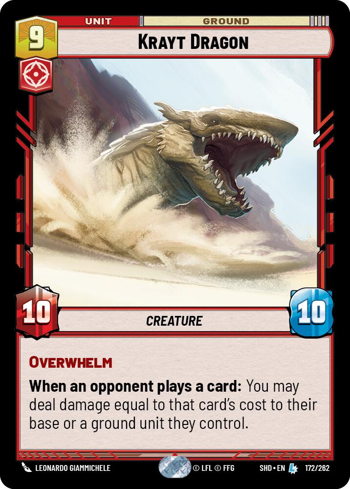 Krayt Dragon (172/262) (172/262) [Shadows of the Galaxy] | Jomio and Rueliete's Cards and Comics