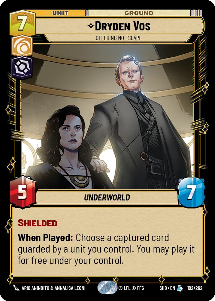 Dryden Vos - Offering No Escape (192/262) (192/262) [Shadows of the Galaxy] | Jomio and Rueliete's Cards and Comics