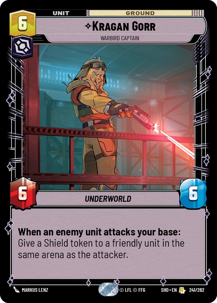 Kragan Gorr - Warbird Captain (241/262) (241/262) [Shadows of the Galaxy] | Jomio and Rueliete's Cards and Comics