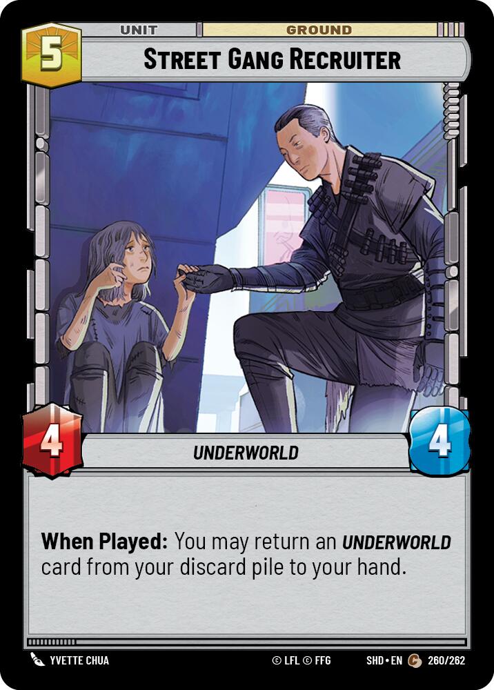 Street Gang Recruiter (260/262) [Shadows of the Galaxy] | Jomio and Rueliete's Cards and Comics