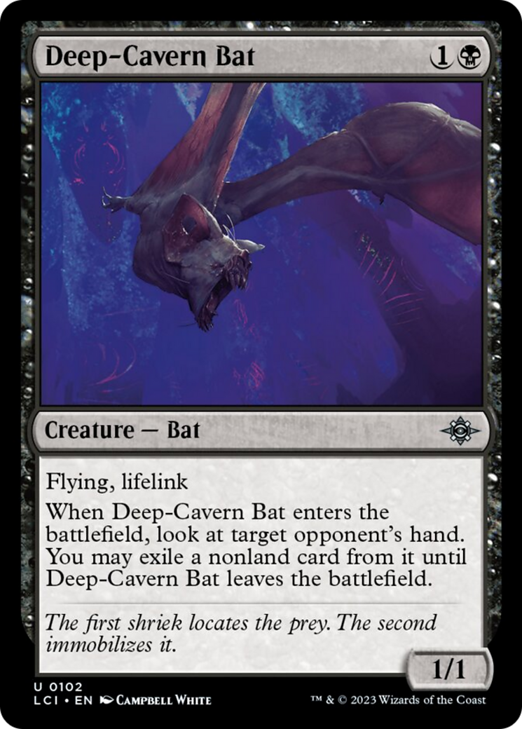 Deep-Cavern Bat [The Lost Caverns of Ixalan] | Jomio and Rueliete's Cards and Comics