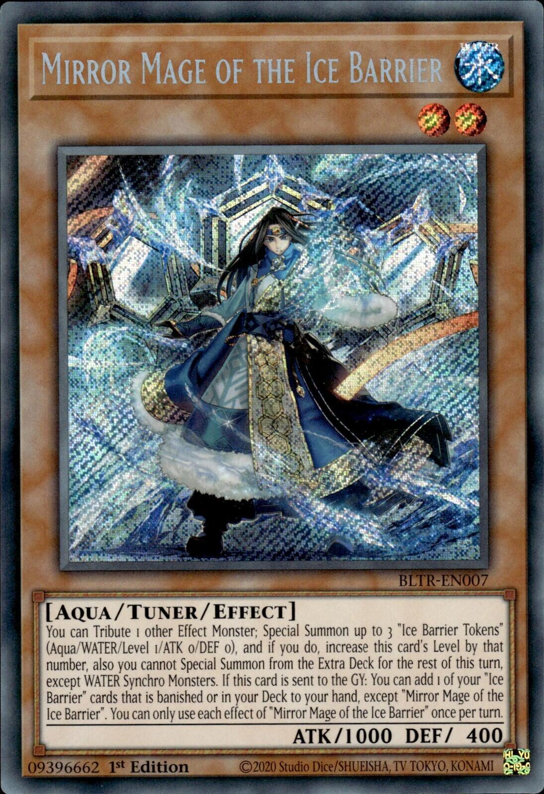Mirror Mage of the Ice Barrier [BLTR-EN007] Secret Rare | Jomio and Rueliete's Cards and Comics