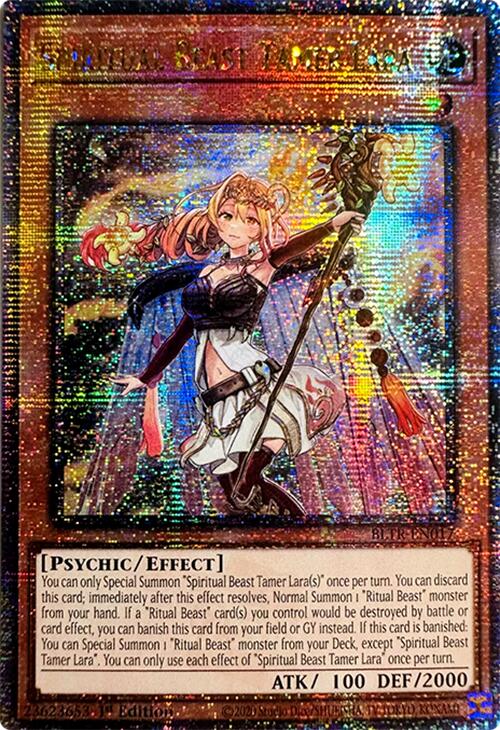 Spiritual Beast Tamer Lara (Quarter Century Secret Rare) [BLTR-EN017] Quarter Century Secret Rare | Jomio and Rueliete's Cards and Comics