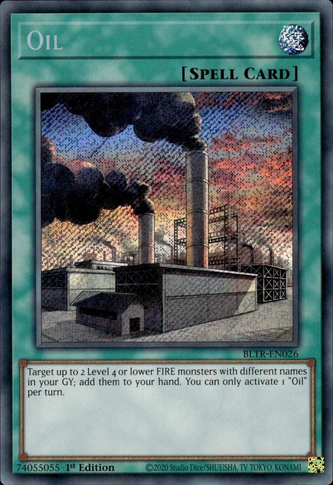 Oil [BLTR-EN026] Secret Rare | Jomio and Rueliete's Cards and Comics