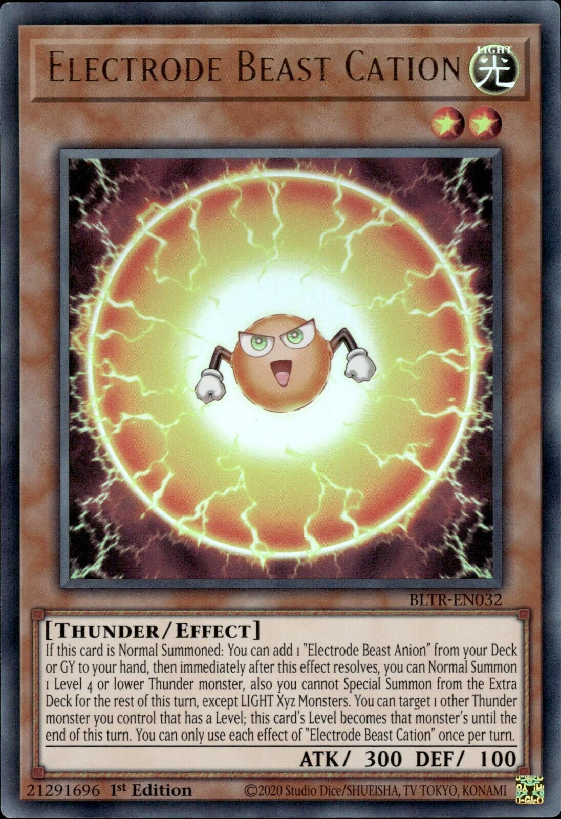Electrode Beast Cation [BLTR-EN032] Ultra Rare | Jomio and Rueliete's Cards and Comics