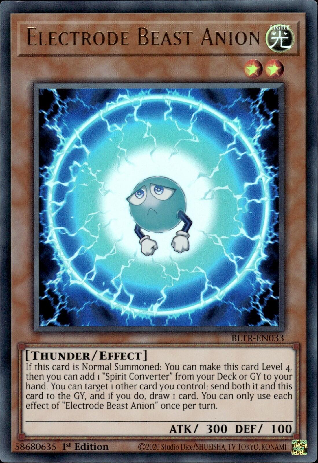Electrode Beast Anion [BLTR-EN033] Ultra Rare | Jomio and Rueliete's Cards and Comics