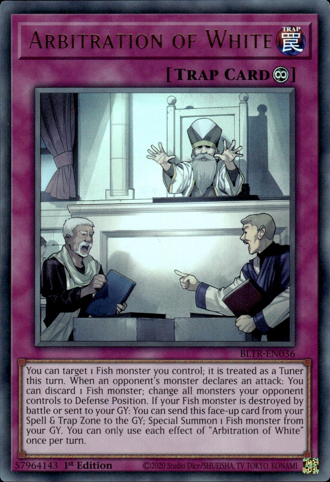 Arbitration of White [BLTR-EN036] Ultra Rare | Jomio and Rueliete's Cards and Comics
