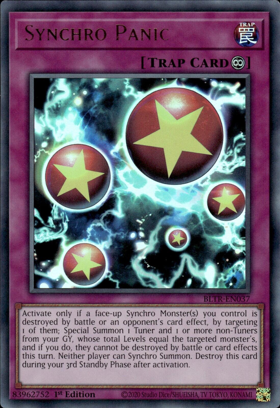 Synchro Panic [BLTR-EN037] Ultra Rare | Jomio and Rueliete's Cards and Comics