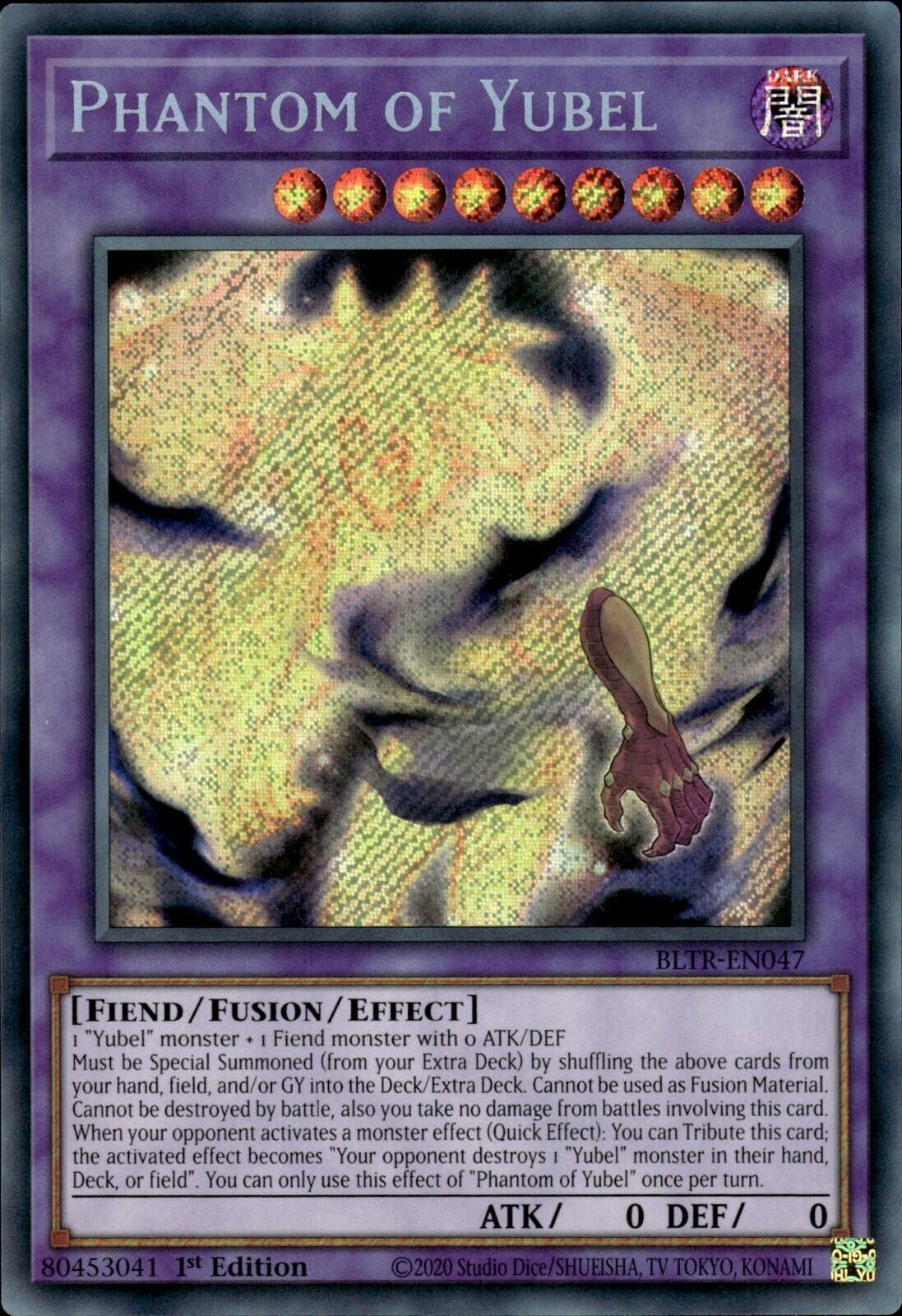Phantom of Yubel [BLTR-EN047] Secret Rare | Jomio and Rueliete's Cards and Comics