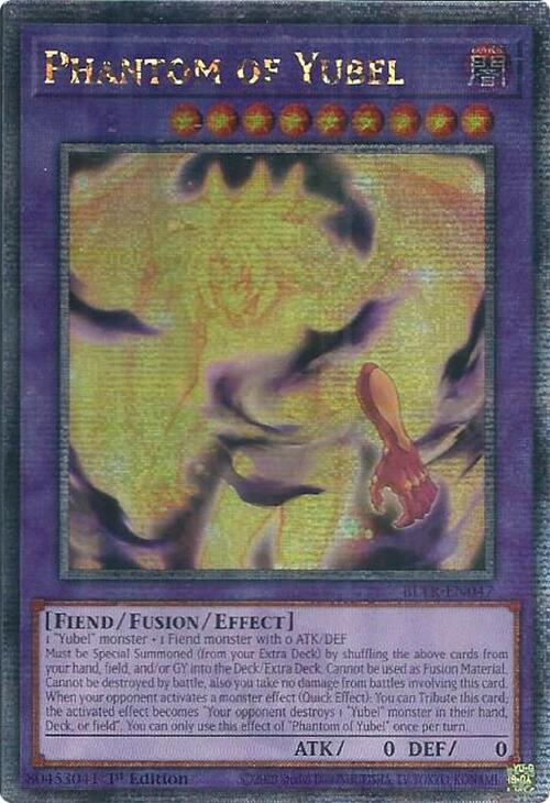 Phantom of Yubel (Quarter Century Secret Rare) [BLTR-EN047] Quarter Century Secret Rare | Jomio and Rueliete's Cards and Comics