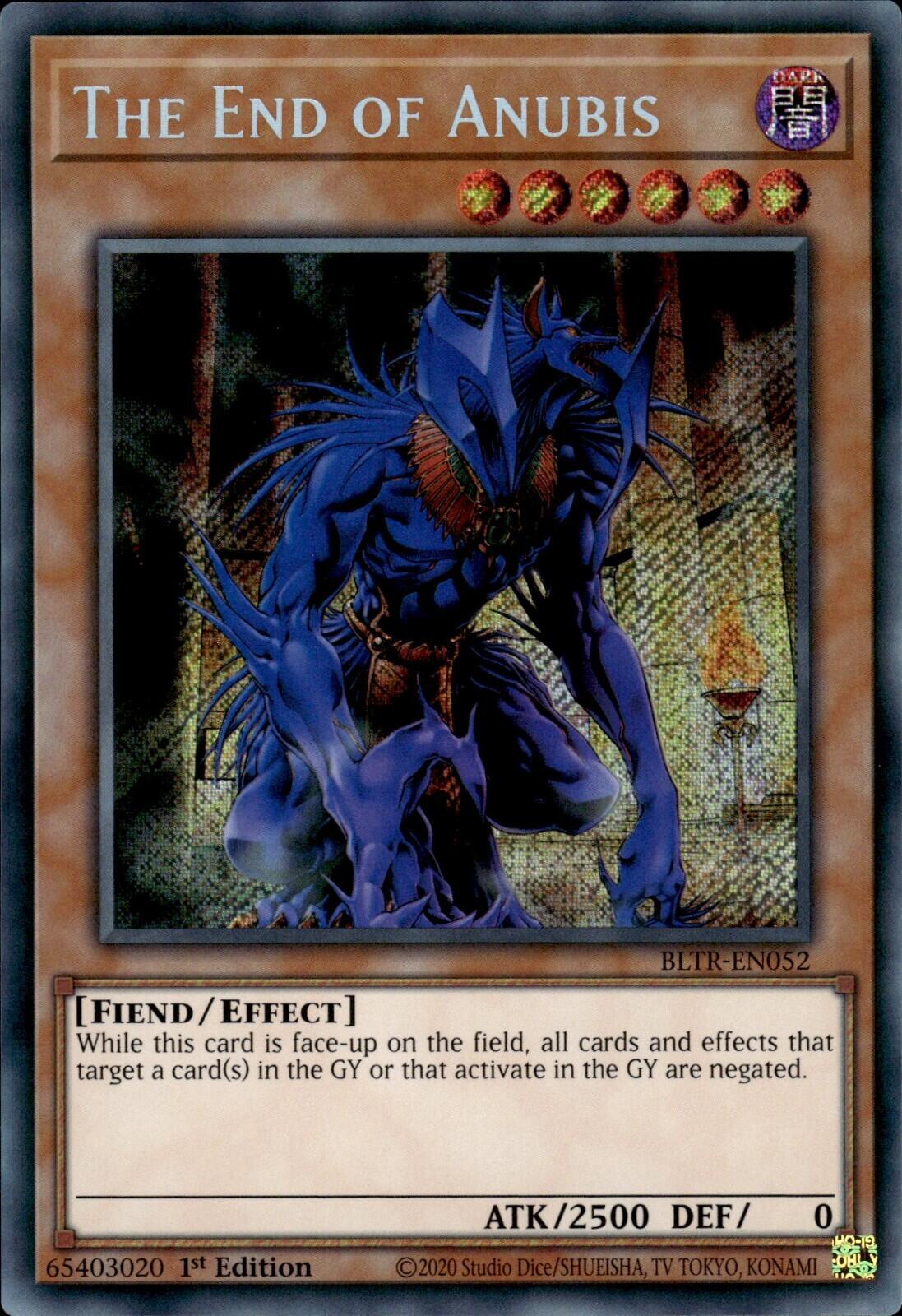 The End of Anubis [BLTR-EN052] Secret Rare | Jomio and Rueliete's Cards and Comics